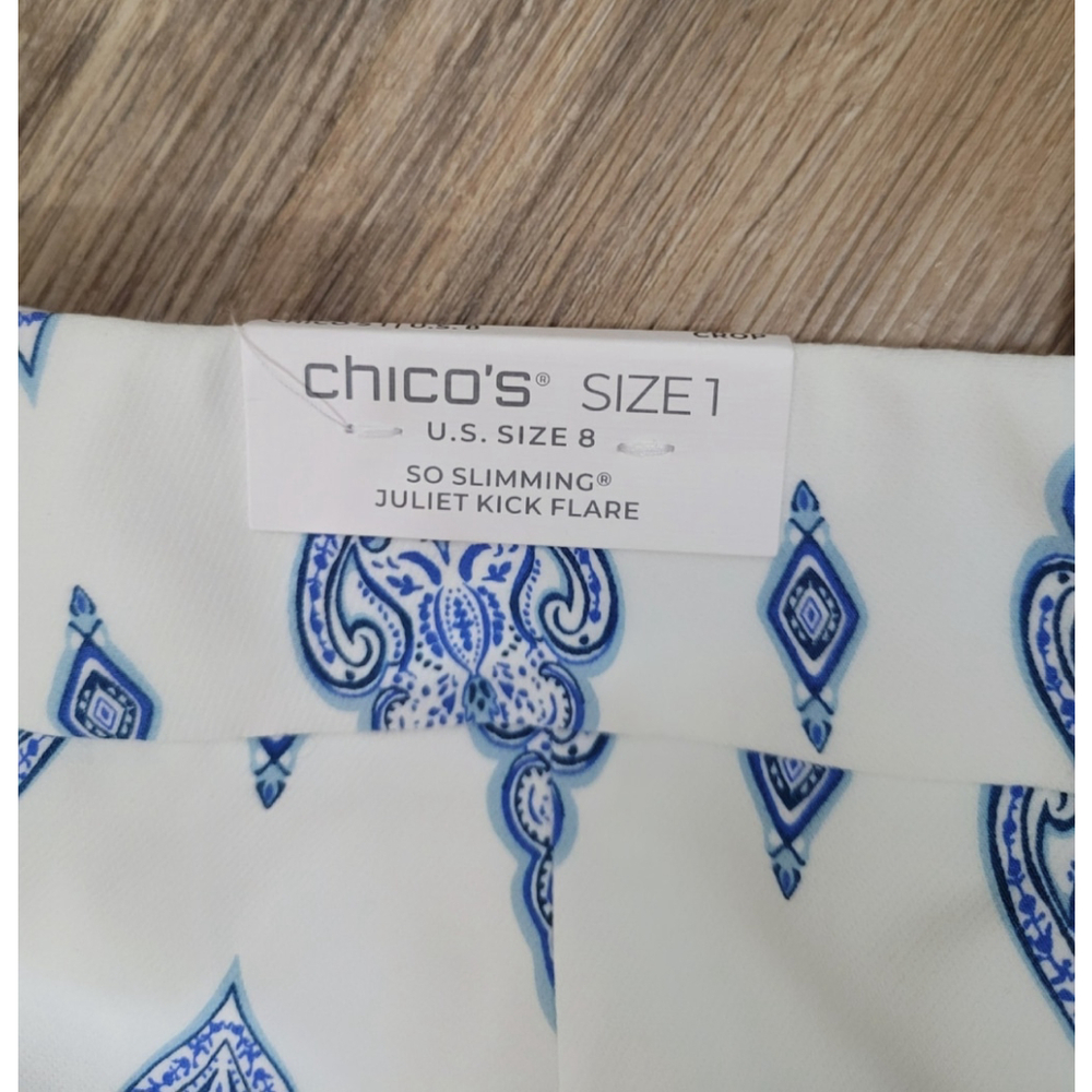 Chico's Juliet Kick Flare Pants size 1 - Picture 4 of 8
